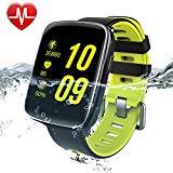 Montre Connectée pour iPhone et Android,Willful SW018 Bluetooth Smartwatch étanche IP68 Montre Fitness Montre Sport (Cardiofréquencemètre, Podomètre, Sommeil) avec Écran Tactile, Réveil, Chronomètre, Appel SMS Afficher, Notification d'application ( Whatsapp, Skype, Twitter, Facebook...) pour Apple iPhone Samsung Sony HTC Huawei IOS et Android Téléphones pour Femme Homme enfant (Vert)