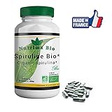 Spiruline bio 90 Gélules 400mg-Haute qualité, Facile à avaler-OFFERT Ebook numérique +Facture+Notice PDF-Garantie 100% -Complement spiruline Bio, pour stimuler le système immunitaire et réduire la fatigue