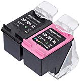 AmazonBasics Cartouche d'encre reconditionnée pour HP 301XL, Noir et 3 couleurs