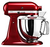 KitchenAid 5KSM175PSECA Artisan Robot de cuisine professionnel avec accessoires - Rouge pomme d'amour