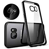 Coque SamSung Galaxy S7, Mture coque Galaxy S7 [Ultra Hybrid] Coussin d'air [Crystal Clear] Shock-Absorption Case Coque arrière transparente + Bumper en TPU - Jet Black