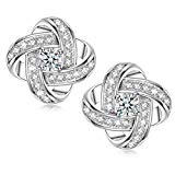 Alex Perry Femme Boucles d'Oreilles Argent Sterling 925 Zircone Cubique Plaqué Or Clou d'oreille Cadeau Noël Bijoux pour l'Aniversaire Mariage Valentin Copines Filles Petite Amie Mère Elle