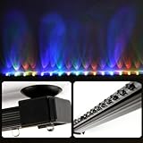 Amzdeal Aquarium Lampe Multicolore 46CM 18 LED avec Bulle d'air Fish Tank Poissons lumière Tube Guirlande lumineuse Pour Aquarium Lampe Sous l'eau Etanche +EU