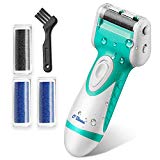 O'vinna Râpe Electrique anti-callosités pour les pieds, Outil de Soin des Pieds pour Enlever les Peaux Mortes, Craquelées ou Dures des Pieds, avec 4 rouleau de rechange et brosse de nettoyage (version mise à jour)