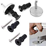 Yulakes Jeu de fixation d’abattant de WC En acier inoxydable Charnière de rechange pour couvercle de toilettes avec vis