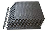 Tapis interconnectables EVA Foam tapis de gymnastique Interlocking Floor Mat 60 cm x 60 cm x 10 mm x 8 pièces 2.96 Sq Mts: