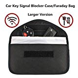 Sac de Faraday,Keyless Go Housse,Pochette Anti Rfid Blocker WIFI / GSM / LTE / NFC / RF (noir)