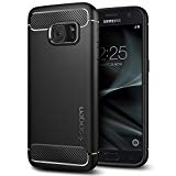 Coque Galaxy S7, Spigen [Rugged Armor] Retablissement [Black] Ultimate protection contre les chutes et les impacts, Coque pour Samsung Galaxy S7 (2016) - (555CS20007)