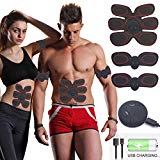 Electrostimulateur Abdos, Stimulateur Abdominale Appareil Musculation Abdominaux Electrique Appareil Abdos Efficace Machine Electrostimulateur Musculaire EMS, Ceinture Abdominale pour Femme et Homme