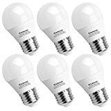 Kakanuo 4W Ampoule Led Culot E27 Globe G45 Blanc Chaud 2700K 400lm AC 85-265V Equivalent 40W Halogène Ampoule Non Dimmable [Classe Energétique A+]