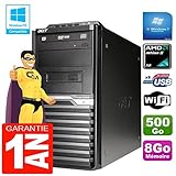 Acer PC Tour Veriton M421G Athlon II X2 8Go Disque 500 Go Graveur DVD WiFi W7