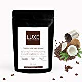 LUXE Gommage Corporel, Cellulite Naturelle Detox Exfoliant Earthbody Organique, Huile de Coco avec Huile Vitamine E, 200g