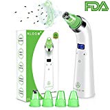 Aspirateur point noirs - ALDOM Appareil de nettoyage de la peau, Traitement contre l'acné, Extracteur de Point Noir, Aspiration de l’excès de sébum, Instrument de beauté Microdermo-abrasion avec affichage LED pour les soins du visage.