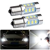FEZZ Auto LED Ampoules S25 BA15S 1156 5630 15SMD 7.5W CANBUS DRL Feux de Jour