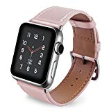 Bracelet Apple Watch 42mm Cuir,Bracelet Apple Watch Femme 42mm AottomApple Watch Series 3 Bracelet de Sport Bande Remplacement de Bracelet Apple Watch Series 2 Leather Straps avec Metal Acier inoxydable Fermoir Classique Smartwatch Accessories pour Tracker d'activité Apple Watch Sport/Edition