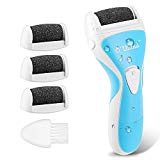 O'vinna Râpe Electrique anti-callosités pour les pieds, Outil de Soin des Pieds pour Enlever les Peaux Mortes, Craquelées ou Dures des Pieds, avec 4 rouleau de rechange et brosse de nettoyage