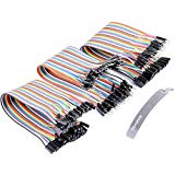 Ganvol 120pcs 20 cm Câbles DuPont, Assortiment de nappe fils mâle/mâle, femelle/femelle, mâle/femelle, Multicolore Fil Wire, Pour Plaque d’essai, Platine de Test, Prototypage, Raspberry Pi / Arduino UNO MEGA 2560 NANO