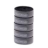 NTONPOWER Serre Câble Nylon & Réutilisable Attache pour Rangement Cable Bureau, pour Organiseur Cable TV, Electrique, PC et Telephone et plus 5 PCS - Noir0