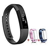 NAKOSITE SB2433 Montre connectée sport, Bracelet connecté, Podomètre, tracker d'activité, Calcul calories brûlées, moniteur de sommeil, Distance, Montre de Sport. Se connecte UNIQUEMENT aux iPhones et