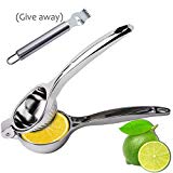 Lemon Lime Squeezer, Fayogoo presse-agrumes manuel Extracteur, Citron vert Presse Centrifugeuse avec poignées Zesteur avec canal couteau inoxydable