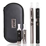 Cigarette électronique kit complet,Oummit Nouvelle e-Cigarette eVod Avec la Batterie 1100mAh Cigarette kit usb rechargeable Contient pas de nicotine ni de tabac.(Lot de 2) (eVod)