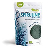 Spiruline bio, 100% pure, riche en protéine, acides aminés et minéraux. Végan