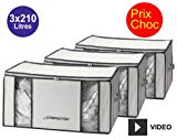 Lot promo de 3 housses Compactor 210 Litres