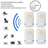 Teepao 2018 Le Dernier R¨¦pulsif Ultrason Anti-Rongeurs Anti-moustique Pour La Maison, Repousse Les Puces, Bugs, Rongeurs, Cafards, Souris, Insectes, Fourmis, Araign¨¦es (paquet de 4)