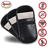 3X Boiture Clef Pochette Anti Rfid, HONGCI Sac High Tech Protection Anti Ondes Keyless Go Housse Etui de cle