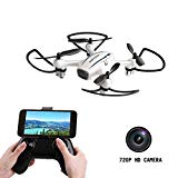 Cellstar Drone avec Caméra et écran, Pro Drone Debutant Pas Cher, RC Quadcoptère Drone Enfant Jouet LED Lumière, Quadcoptère de Courses et Combat, Helicoptère Télécommandé Drone Anti-Choc + Mode sans Tête + Maintien d'altitude + Décoller et Descendre à un Point Programmé  + Rotation Degré 360 °+ Longue Autonomie + LED Lumière/ Vidéo de Drone 【https://youtu.be/ktGZVPzPi78】