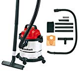 Einhell  Aspirateur eaux et poussières TC-VC 1812 S (1250 W, 180 mbar, Cuve en INOX 12 L anti-corrosion,  Longueur tuyau : 1,5 m, Diamètre tuyau : 36 mm, Livré avec accessoires : Flexible d'apiration, 3 tubes, grande buse, buse pour rainures, adaptateur, filtre mousse, sac à poussière)