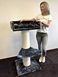 RHRQuality Arbre a Chat XXL geant Maine Coon Lounge Gris foncé griffoir Arbres pour Grand Gros Chats Solide à Grande Taille Original Design Moderne de Luxe Adulte