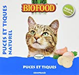 Biofood Friandise Anti-Puces Naturel pour Chat 100 Pièces