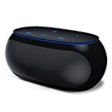 Enceinte Bluetooth,3D HIFI Stéréo Sans Fil Portable Caisson Bluetooth 4.2 Haut-Parleur avec Universel Support,Compatible Android iOS et Autres Appareils Bluetooth (Renforcée Basse,Mains Libres Téléphone,Carte TF Support et Radio FM)