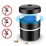 Moustique tueur lampe, Piège à insectes USB LED Smart Intérieur pièges à moustiques LED Lumière ultraviolette Bug Zapper, pas de produits chimiques (Noir)
