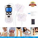 NBD Electrothérapie, Electrostimulateur Masseur électrique, Appareil D'Électro-Stimulation Musculation Minceur Régime avec Lot de 4 électrodes Patchs de remplacement, Appareil de Massage Dos et épaule, 8 modes de massage préprogrammés et 16 niveaux d'intensité par paliers progressifs Pour Traiter de Tension Musculaire du Dos, de la Nuque, la Sciatique et les Douleurs Musculaires