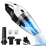 Holife Aspirateur à Main sans Fil 6KPA 3-en-1 Aspirateur Table Cyclonique Puissante 90W Batterie Lithium 14.8V/2200mAh【Version II】Rechargeable avec 2 Filtres pour Ménage,Voiture,Liquide&Sec