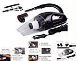 HHD L'aspirateur de Voiture, Aspirateur à Main Voiture, Aspirateur Auto pour Voiture Aspirateur à Main Portable - Cordon d'alimentation allume cigare Pour passer l'aspirateur sur le Tissu, la laine et les cheveux ou les poils - Eau et Poussiere - 120W (Noir)