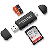 TedGem Lecteur de cartes SD/microSD USB 2.0 ( Pour PC et ordinateurs portables smartphones/tablettes avec fonction OTG)