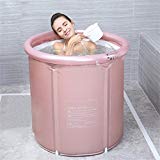 LANXINYU Baignoire gonflable Baignoire pliable pour baignoire adulte et bébé SPA (Couleur : Rose, taille : L)