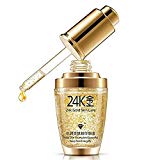 MY LITTLE BEAUTY Crème pour le visage hydratante anti vieillissement et rafermissante contre les rides à base de feuille d'or pur 24 k pour l'acide hyaluronique liquide jaune 30 ml