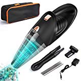 Aspirateur de Voiture , Yuanguo Aspirateur sans Fil pour Déchets Secs Silencieux | 12V 95W Batterie Li-ion Rechargeable Rapide | 3 buses Différentes , Cordon 5M , Filtre HEPA pour Voiture et Maison
