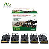Gardigo Lot de 5 Pièges à rats, Tapettes à souris | Écologique et Réutilisable (5 pièces)