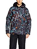 Quiksilver Mission Printed Veste de Ski - Homme - Multicolor (HIELINE BLUE (bgz7)) - FR : XL (Taille Fabricant : XL)