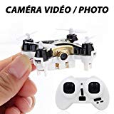 Cheerson CX-10C Metakoo Mini Quadcopter Led 2.4G 4CH 6-Axis Gyro RTF Nano RC Drone avec 0.3MP Caméra ( noir et jaune )
