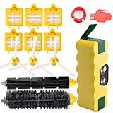 efluky 3500mAh batterie de rechange pour irobot roomba serie 500 600 700 800 etc+ remplaçant Brosse Kit Pièces accessoires pour iRobot Roomba série 700 760 765 770 772 776 780 785 786 -Un Kit de 14