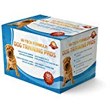 Tapis D'Entraînement Pour Chiots 100 + 5 GRATUIT | 60cm x 60cm Nouvelle Taille Super Absorbant, Cette Nouvelle Solution Unique De 5 Couches Protège Les Sols Stratifiés Des Tapis Contre L'Odeur | Ce Sont Un Coussin De Chien Lourd | Garantie De 30 Jours Donnant