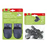 Swissinno 1 003 223 SuperCat 2 Pièges à souris + 6 Appâts de recharge