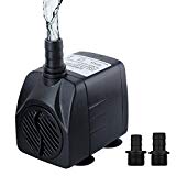 Cadrim Pompe Submersible,Pompe Aquarium 1200L/H 220-240V/50Hz Multifonction pr Aquarium Poisson Fontaine, Pompes à l'eau, Pompes de piscine Silencieux