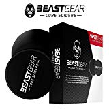 Core Sliders Glisseurs pour le Tronc Beast Gear – Disques Glissants Doubles Faces pour Exercices Abdominaux – Gliding Discs/Ab Gliders - Utilisables sur Tapis de Gym ou Sol Dur